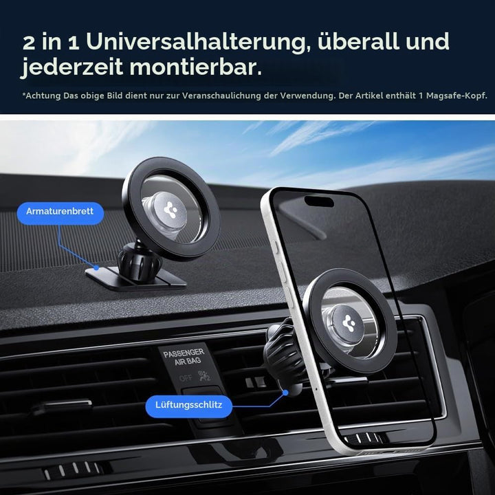 Spigen 2-in-1 MagSafe Autohalterung für Lüftung &amp; Armaturenbrett [inkl. MagSafe-Aufkleber] Handyhalt