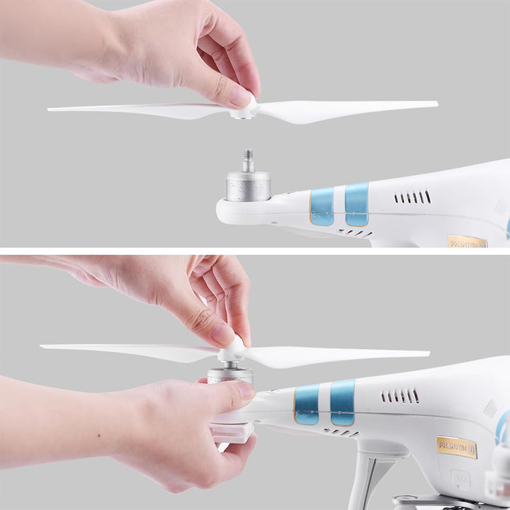 8 Stück 9450 Propeller für Phantom 3/Phantom 2, Leicht geräuscharm stabiler Propellerblatt Ersatzpro