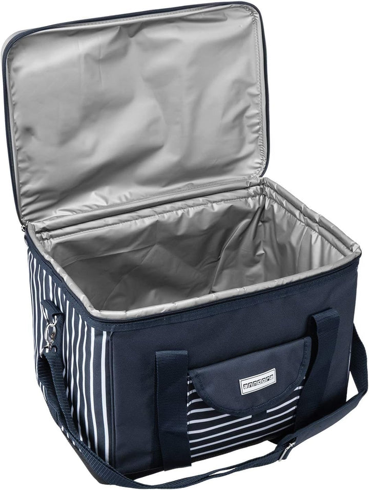 anndora Kühltasche XL 40 Liter Xl Navy Blau Weiss