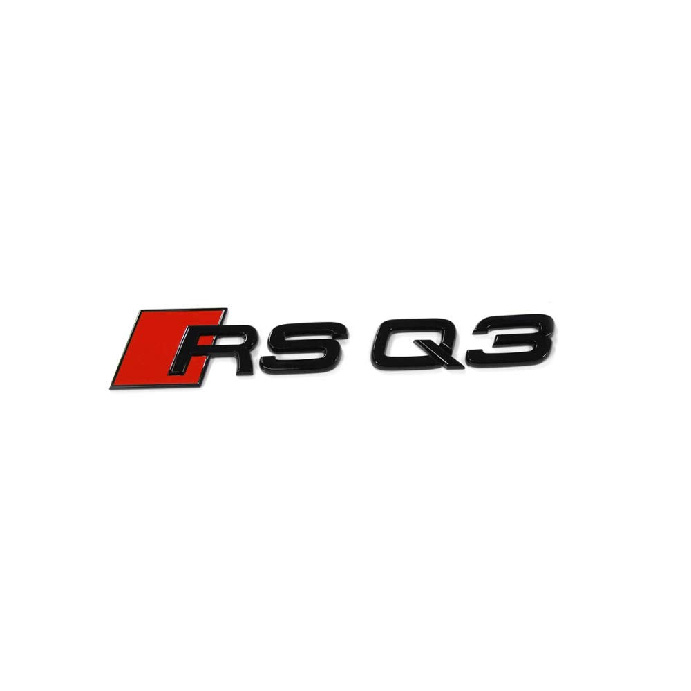 Audi Schriftzug RSQ3 schwarz Tuning Emblem Exclusive Black Edition Logo