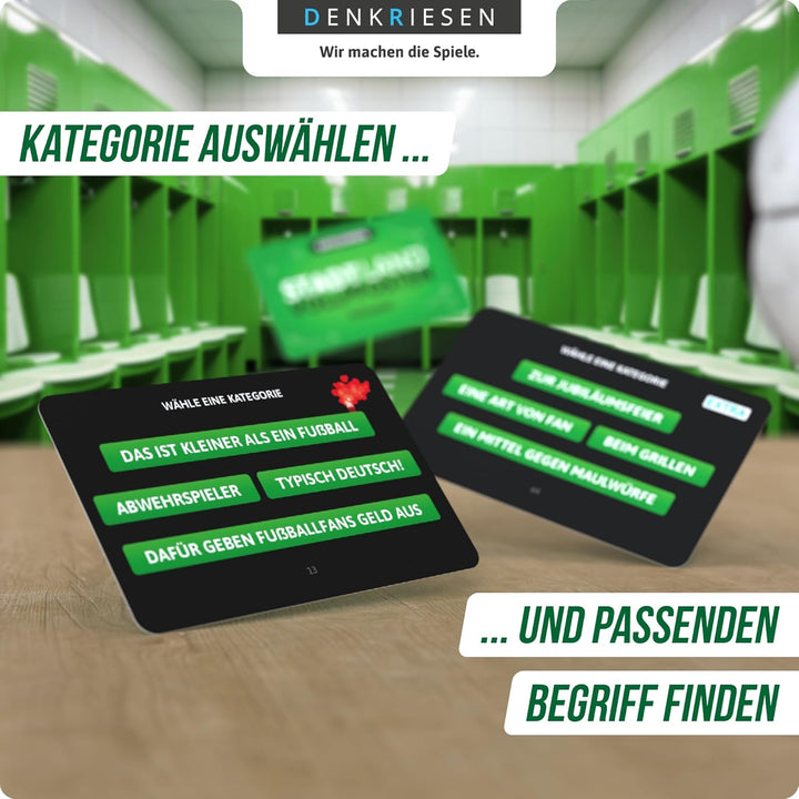 DENKRIESEN - Stadt Land Vollpfosten® – Das Kartenspiel - Fussball Edition - &
