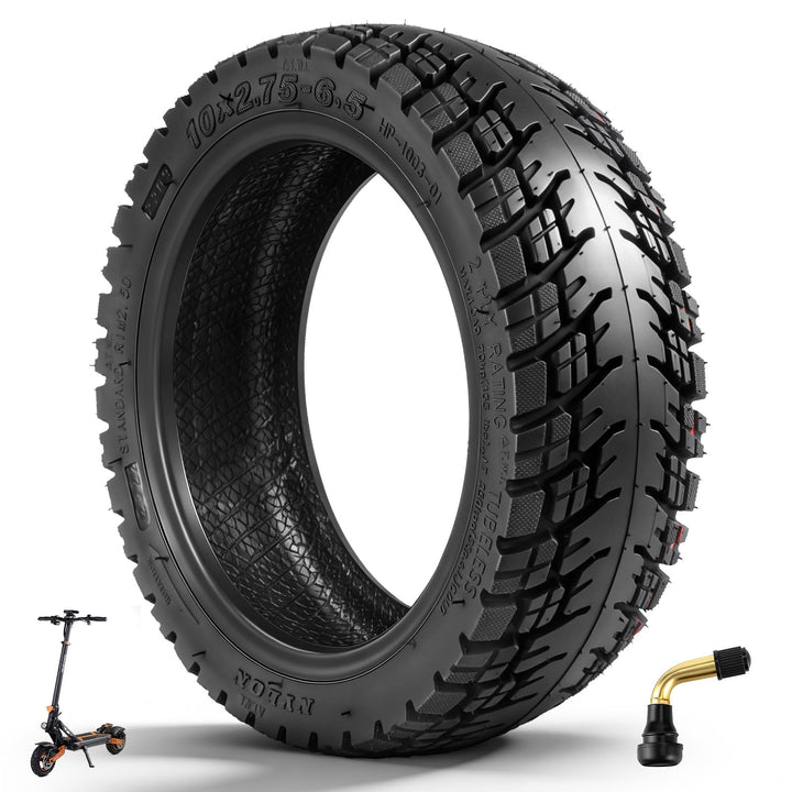 10 x 2,75-6,5 Tubeless Reifen für Kukirin G2 Master, 10 Zoll Ersatzreifen für Speedway 5 Dualtron 3,