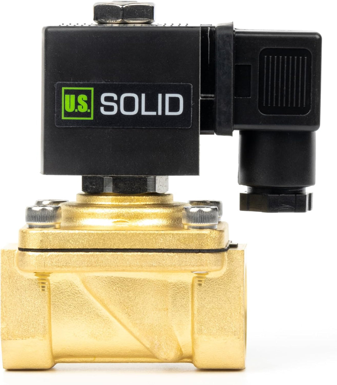 U.S. Solid 3/4" Magnetventil - Messing DC 12V mit Viton-Dichtung, stromlos geschlossen, Anschlussdos