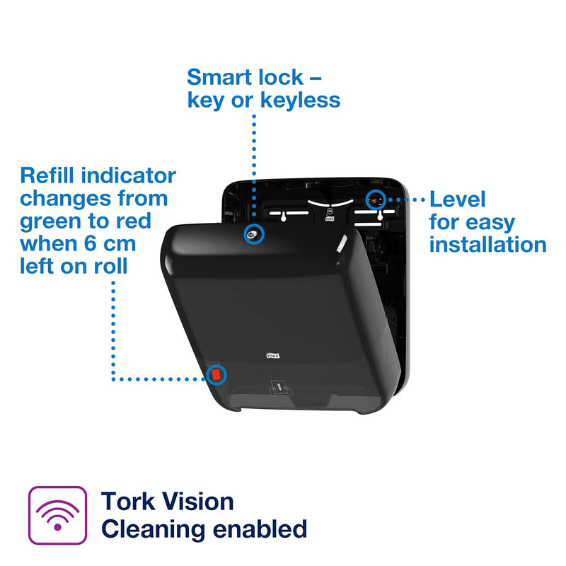 Tork Matic Spender für Rollenhandtücher 551008, Elevation Design - H1 Rollenhandtuch-Spender, Einzel