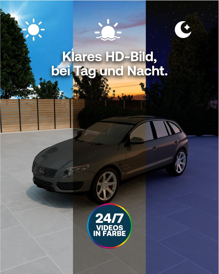 Arlo Essential 3 HD Überwachungskamera Aussen & 3X Solar, Kabellos, 1080p Video, Farbnachtsicht, Lic