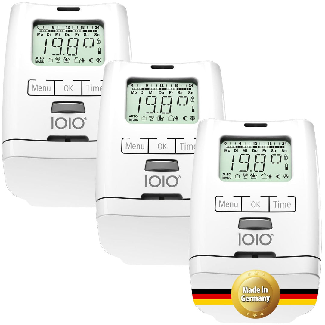 3 Stück Premium Elektronischer Heizkörperthermostat Thermostat Thermostatventil HT 2000 Made in