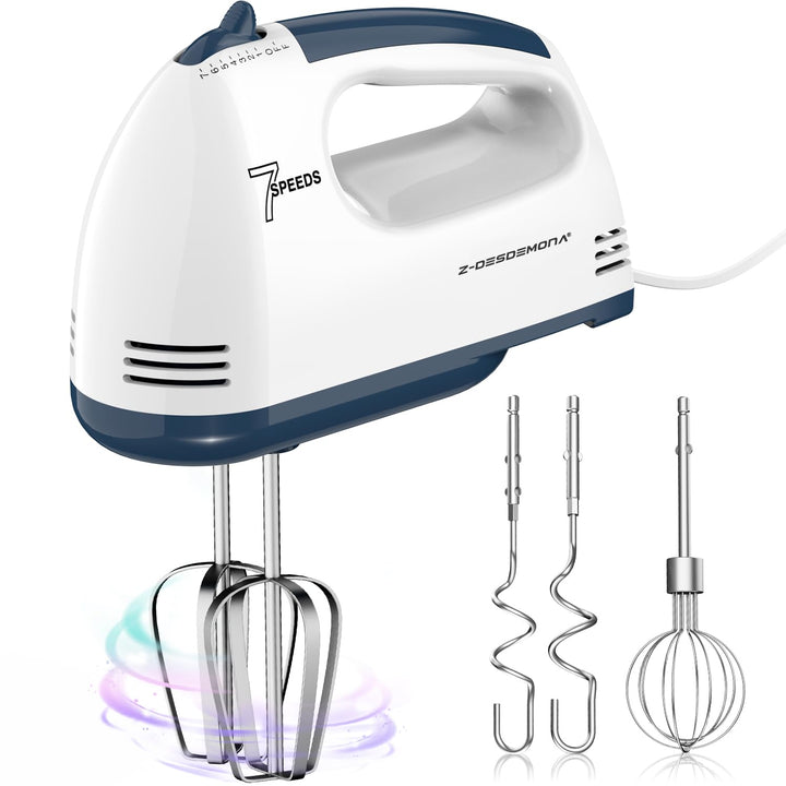Elektrischer Handmixer, Kleine Lebensmittelmischer 7 Geschwindigkeiten Handmischer, 304 * (1 * Whisk