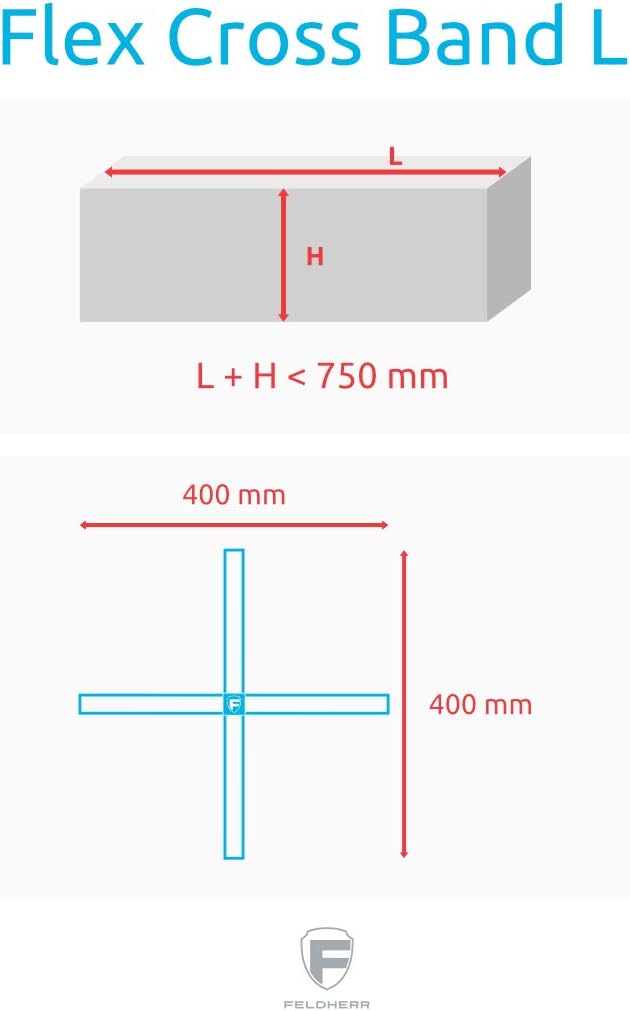 Feldherr Flex Cross Band Set (3er-Pack) - Elastische Gummibänder für Brettspielboxen in Grösse M, L