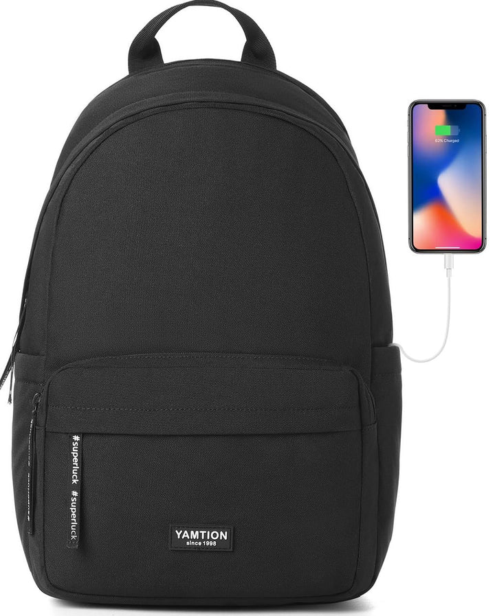 YAMTION Schulrucksack Mädchen Teenager Damen,Schultasche Jungen Tagesrucksack Herren mit 15.6 Zoll L