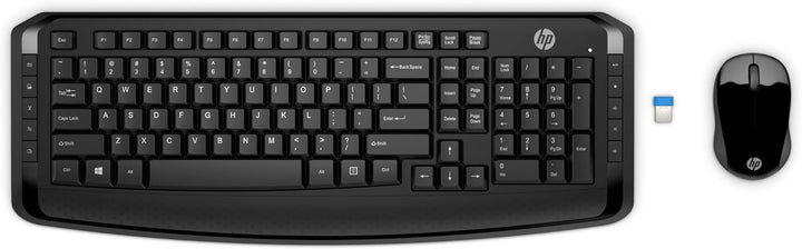 HP 300 Bundle (3ML04AA) kabellose Tastatur und Maus (QWERTZ, 1.600 dpi, USB Dongle, 3 Tasten, Scroll