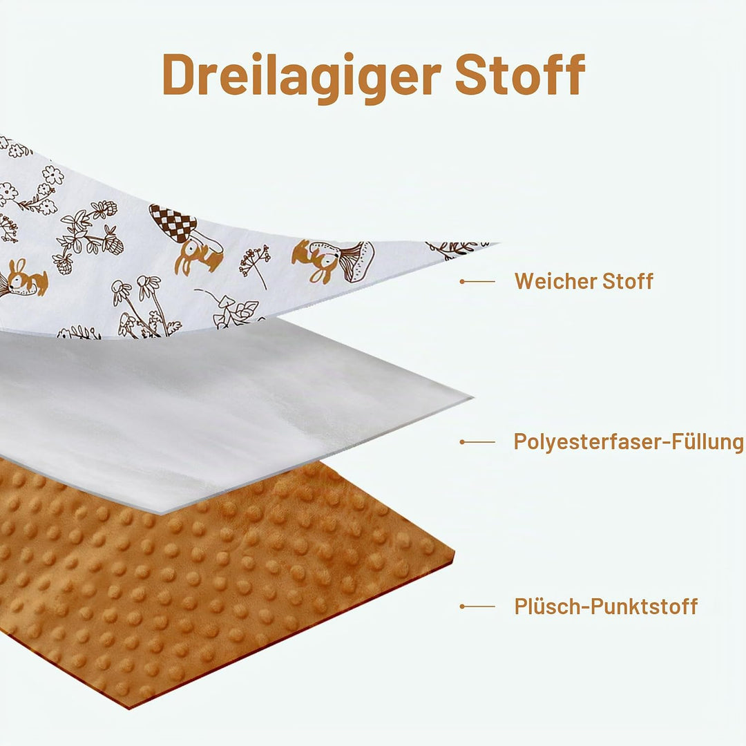 Einschlagdecke Babyschale für Buggy Universal Fusssack Babydecke Baumwolle Baby Pucksack für Kinderw
