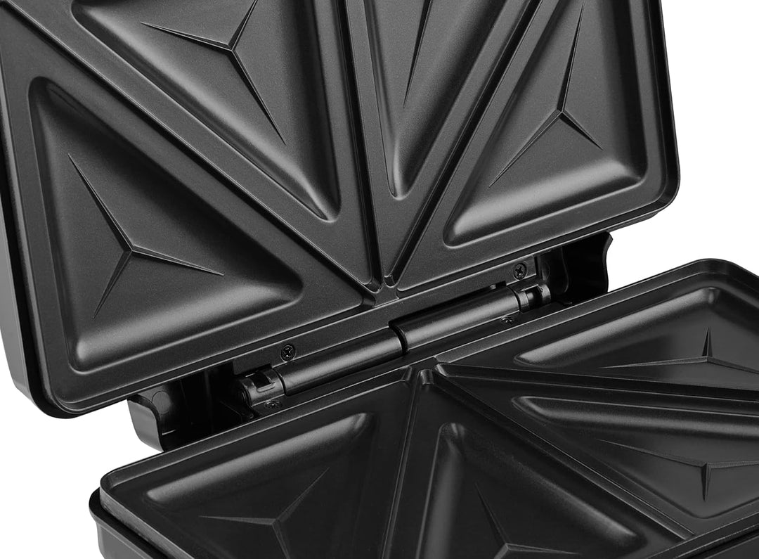 XXL Sandwichmaker | 4 Sandwichecken | Cool-Touch-Gehäuse | Antihaftbeschichtung | Sandwichtoaster |
