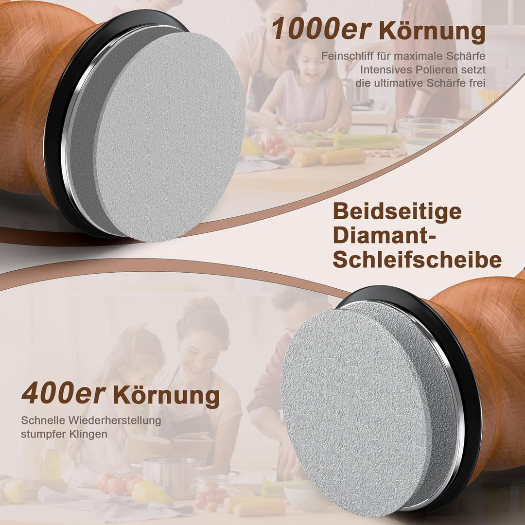 Messerschärfer Profi Mit 12°/15°/17°/19°/22° SchäRfwinkel, Messerschleifer, Knife Sharpener, Schleif