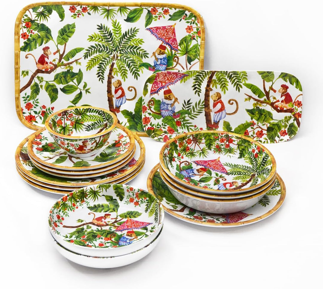 Les Jardins de la Comtesse – grosser Suppenteller ideal als Suppenteller oder Pastateller – Melamin