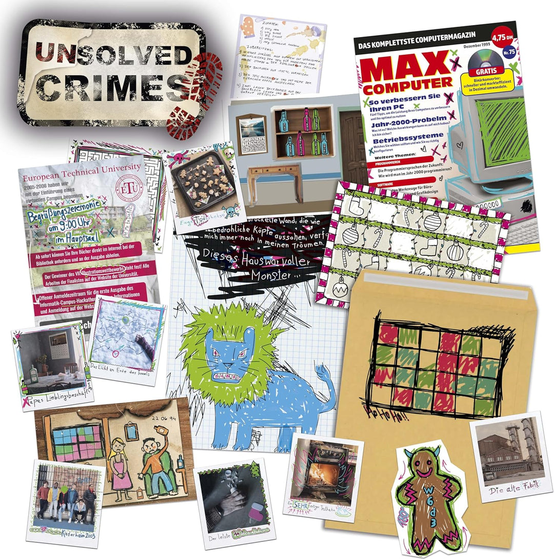 PASMO Unsolved Crime Adventskalender - Escape Game Spielzeug Adventskalender Jungen mit 24 Rätsel, d