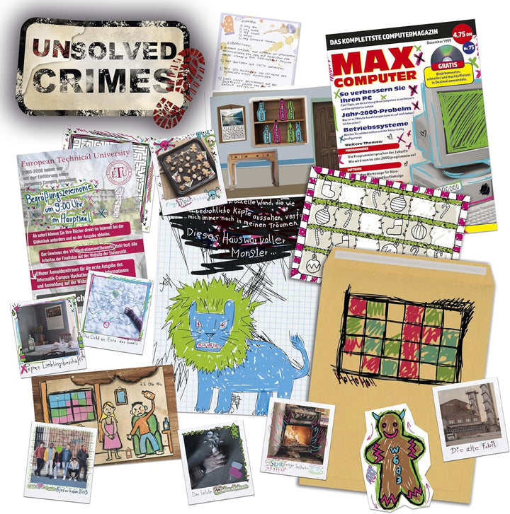 PASMO Unsolved Crime Adventskalender - Escape Game Spielzeug Adventskalender Jungen mit 24 Rätsel, d