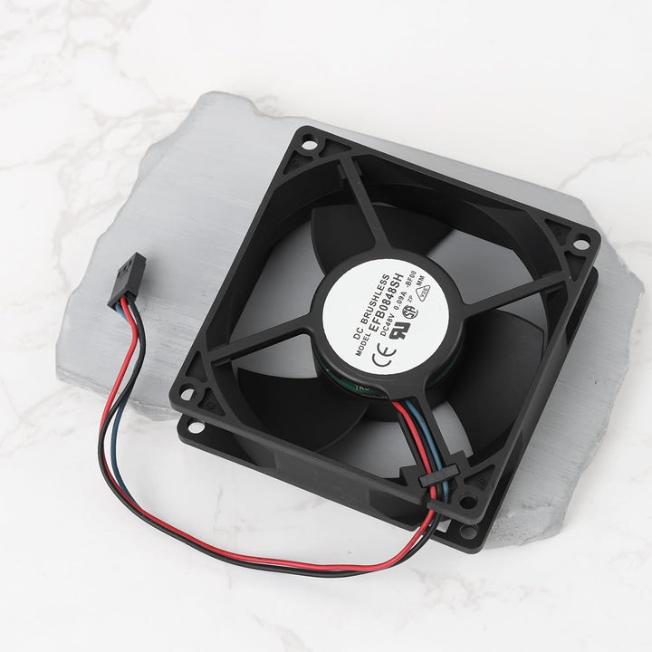 ECSiNG Bürstenloser Gehäuselüfter mit 3 Flügeln, DC 48 V, 0,09 A, 80 x 80 x 25 mm, für Servernetztei