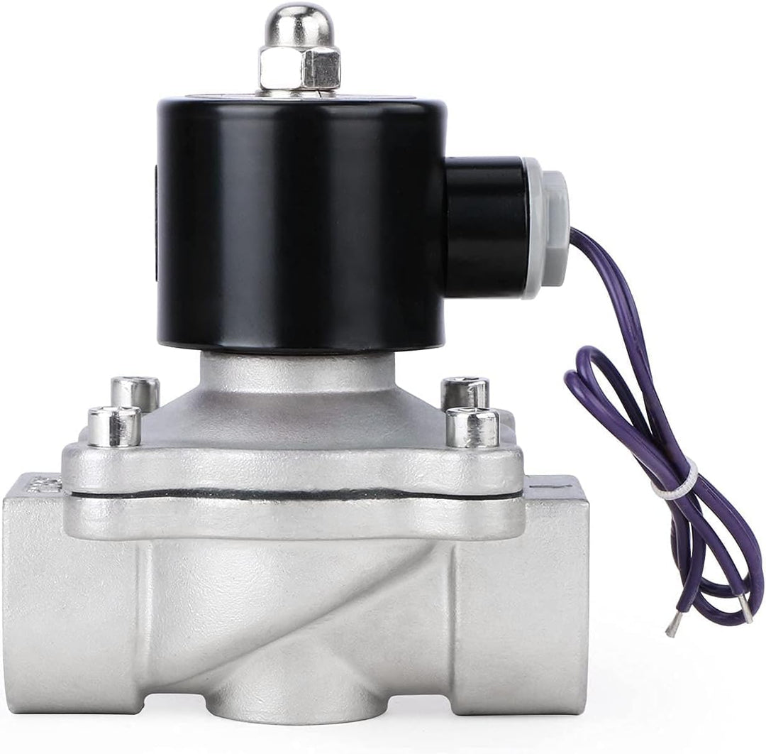U.S. Solid 1" G 12 V DC Edelstahl Magnetventil Direktgesteuert für Wasser Luft Gas Öl NC Stainless S