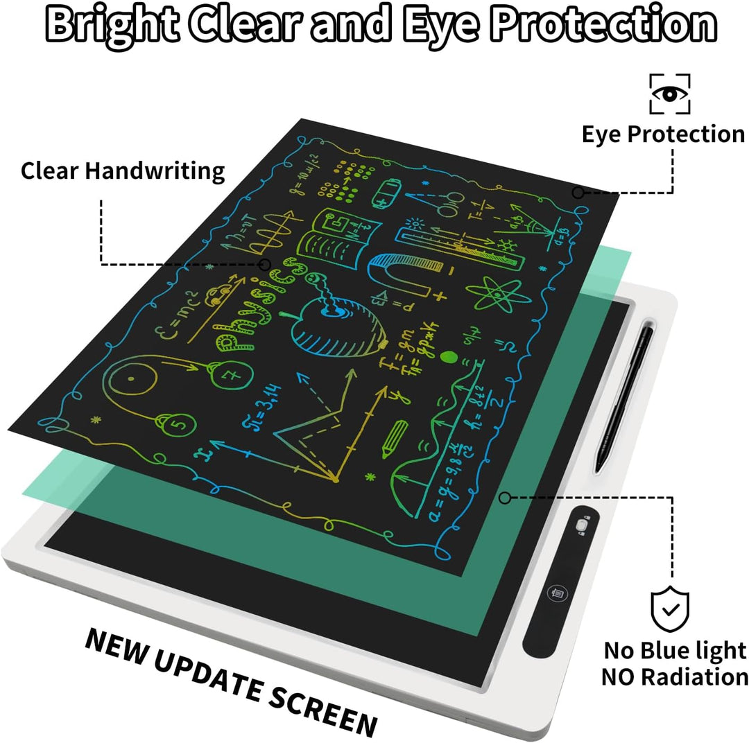 LCD-Schreibtablett, 22 Zoll Dual Colorful Screen Writing Doodle Board Elektronischer digitaler Schre