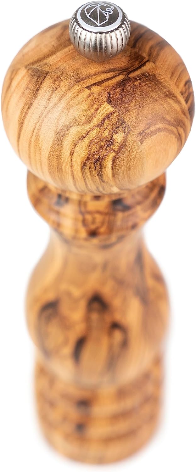 Peugeot Salzmühle Paris 22 cm Natur I Hochwertige Salzmühle manuell aus Olivenholz I Mit individuell