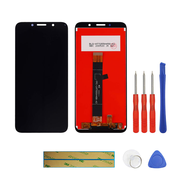 swark LCD Display Kompatibel mit Moto E6 Play XT2029, XT2029-1 (Schwarz Ohne Rahmen) Touchscreen + T