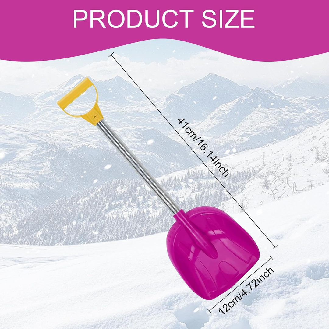 Schneeschaufel für Kinder, tragbare Kinderschaufel mit Edelstahlgriff, 12, 9 x 40, 6 cm, kleine, dic