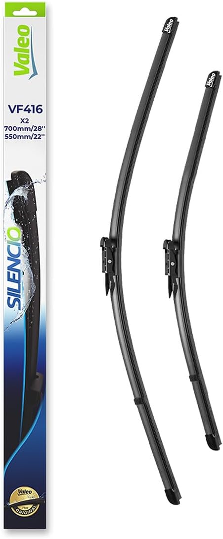 Valeo Silencio VF416 Wischerblatt 574329 Vorderansicht: 700mm / 550mm Menge 2 Einheiten (für Fahrzeu