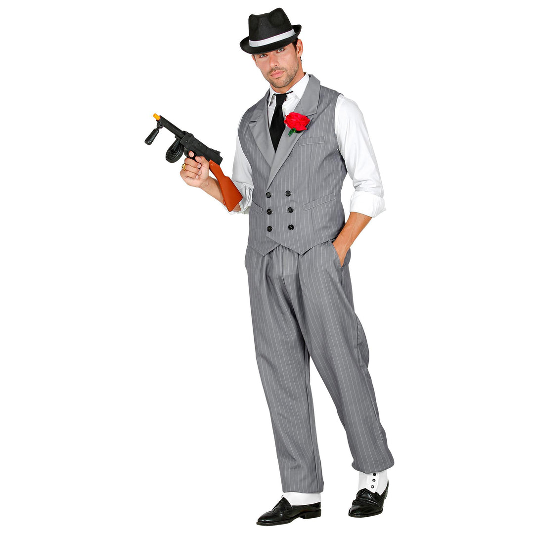 WIDMANN 10251 COSTUME UOMO GANGSTER S GILET GRIGIO #1025, S