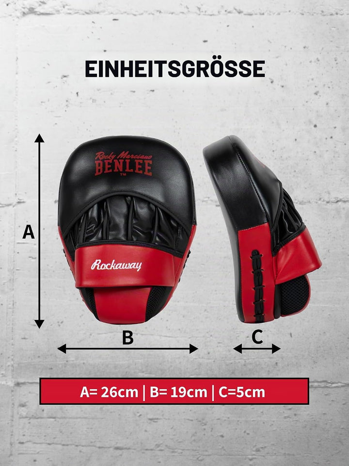 Benlee Pratzen Kunstleder (1 Paar) Rockaway black/red Einheitsgrösse, black/red Einheitsgr&amp;
