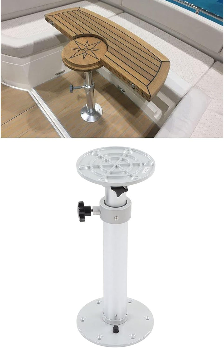 Tischbein, Standfuss 460 Bis 700 Mm, Verstellbar, 360 ° Drehbar, für Wohnmobil, Wohnmobil, Wohnwagen