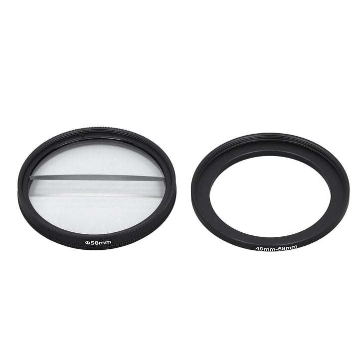 49 Mm Doppelhälfte -Mond -Spezialeffekt -Filter -Center Split Diopter Objektivfilterfotografie SLR -