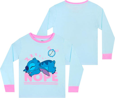 Disney Stitch Schlafanzug | Lilo Und Stitch Pyjama Mädchen | Tie-Dye Schlafanzüge Für Mädchen 116 La