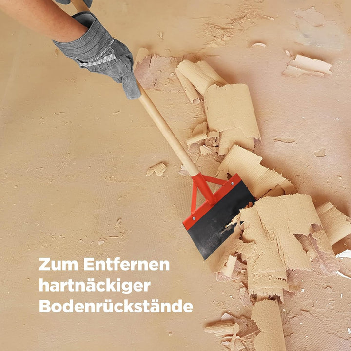 blizz-z Profi-Bodenschaber mit Buchenholzstiel (Blattbreite: 300 mm) | Stossscharre mit stabilem Fed