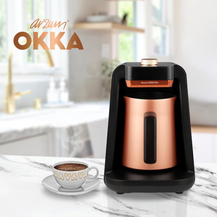 Arzum OKKA RICH SPIN PRO TURKISH COFFEE MACHINE COPPER, Copper