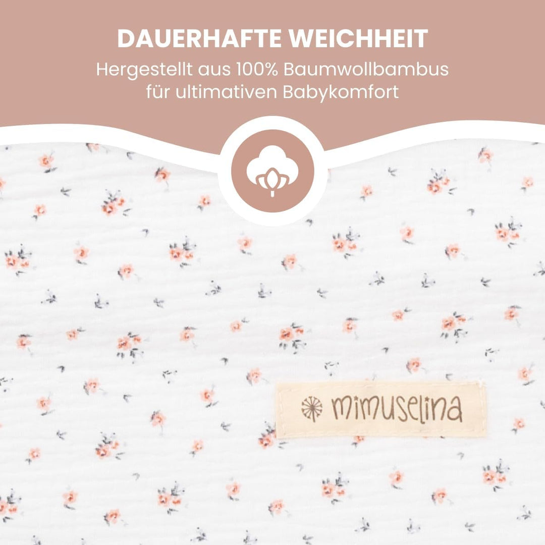 MIMUSELINA Fusssack Babyschale | Ganzjährige Einschlagdecke Winter/Sommer mit Herausnehmbarem Futter