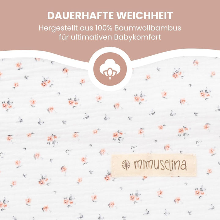MIMUSELINA Fusssack Babyschale | Ganzjährige Einschlagdecke Winter/Sommer mit Herausnehmbarem Futter