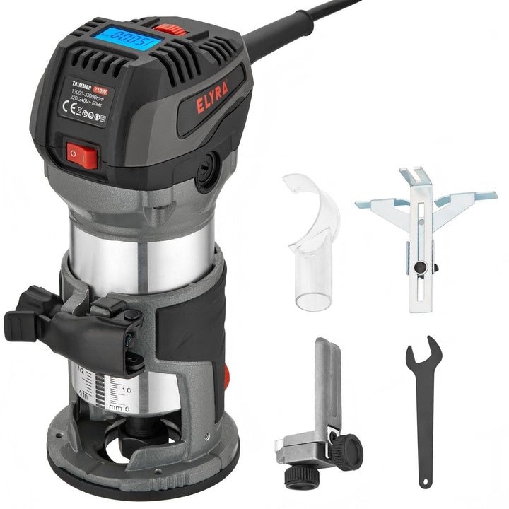 Elyra Elektrischer Handoberfräser 710W mit LCD-Display