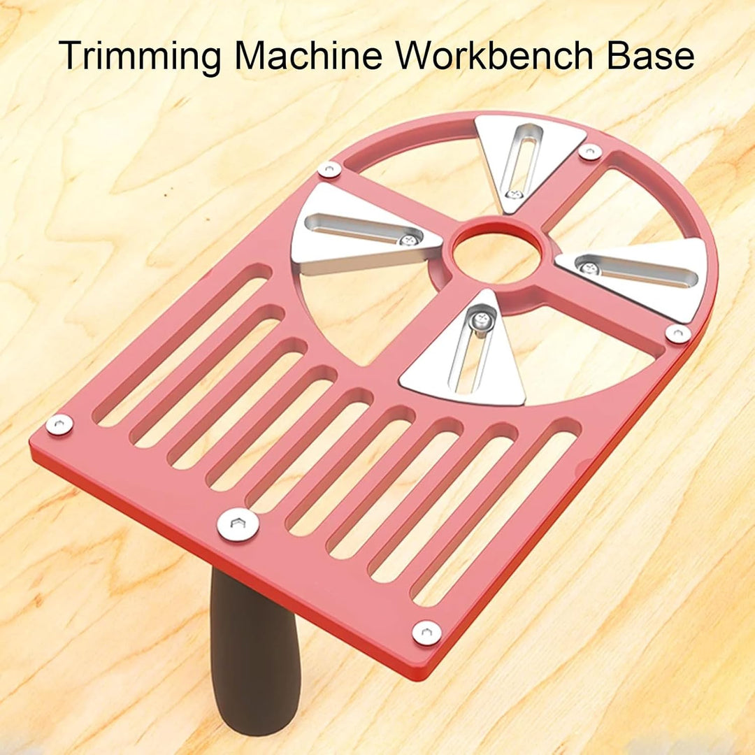 SEAFRONT Universal Trim Router Grundplatte Einstellbare Trimmmaschinenbasisplatte für 65 Bis 132 Mm