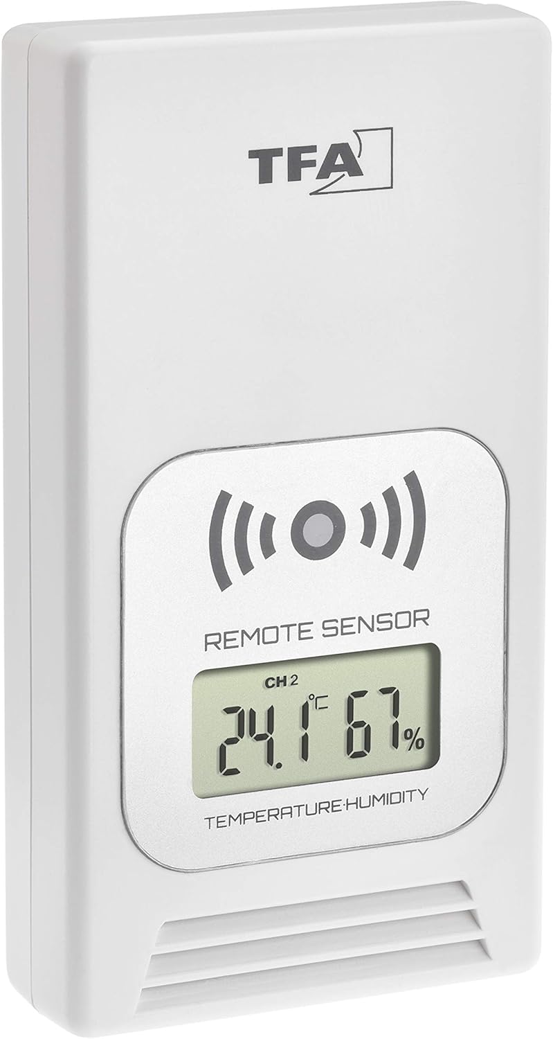 TFA Dostmann Digitale Life, Wetterstation mit Funk, Hintergrundbeleuchtung, Aussen-und Innentemperat