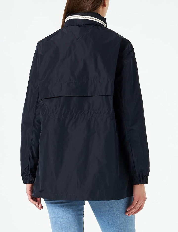 Tommy Hilfiger Damen Windbreaker Jacket Ww0ww38096 Windbreaker S Blau (Desert Sky), S Blau (Desert S