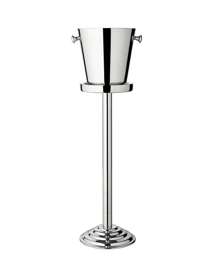 EDZARD Flaschenkühler Sevilla (Höhe 85 cm, Ø 23 cm) mit Griffen, mit Ständer, Edelstahl, hochglanzpo