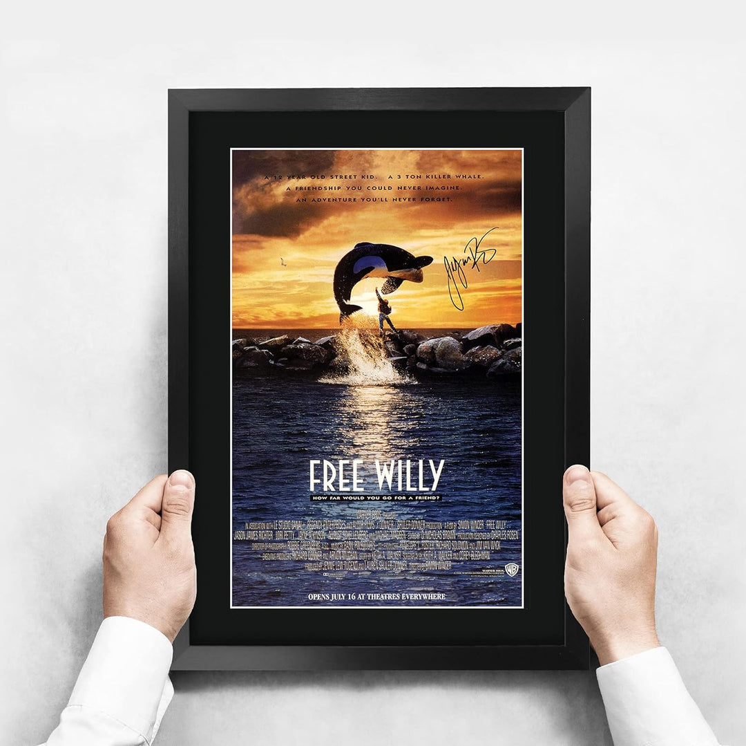 HWC Trading FR A3 Free Willy 1 Filmposter Jason James Richter Geschenke Gedrucktes Poster Signiertes