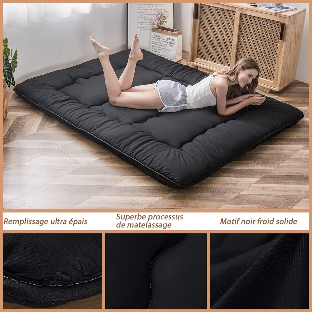 MAXYOYO Klappmatratze Futon Matratze Bodenmatratze Gepolsterte Japanische Tatami Gesteppte Bett, Dic