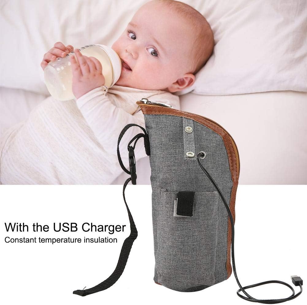 Fdit Milchwärmer Tasche - USB Tragbare Heizung Reise Tasse Heisse Milch Warmwasserbereiter Fläschche