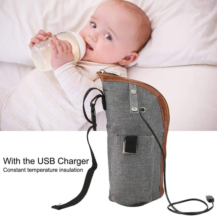 Fdit Milchwärmer Tasche - USB Tragbare Heizung Reise Tasse Heisse Milch Warmwasserbereiter Fläschche