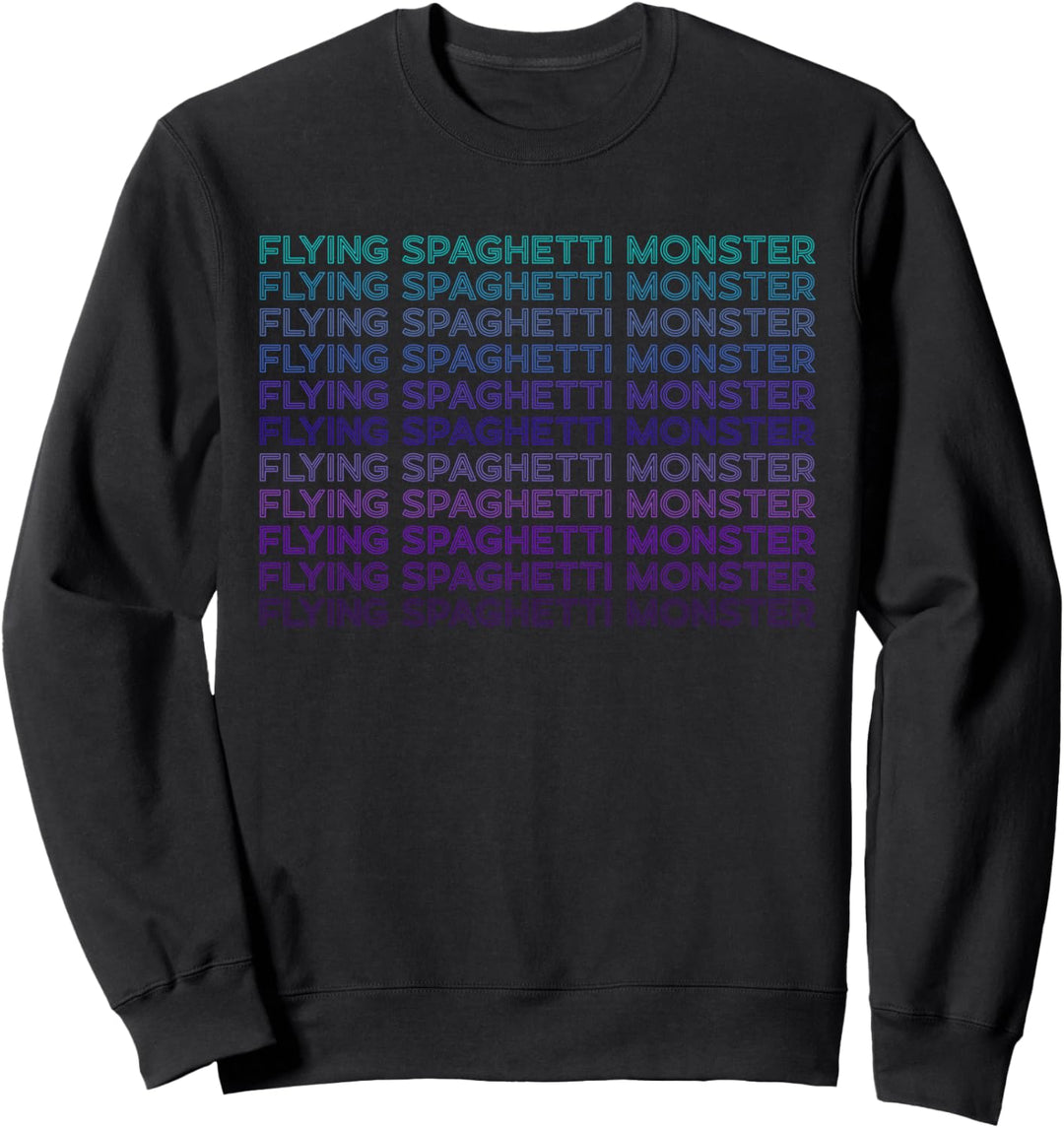 Fliegendes Spaghettimonster Pastafari FSM Retro Sweatshirt