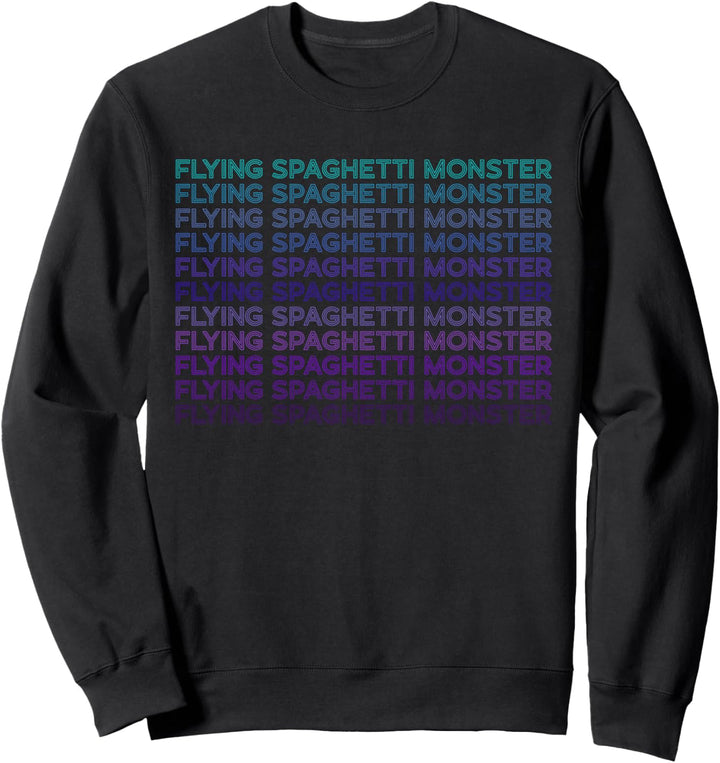 Fliegendes Spaghettimonster Pastafari FSM Retro Sweatshirt