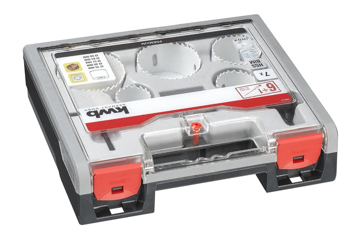 kwb 598210.0 Profi Bi-Metall Lochsäge-Set für Elektriker – 7-teilig, HSS-CO, Vario Zahnung, 8 % Coba