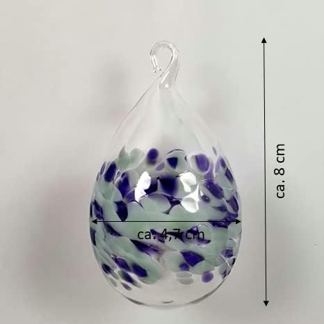 Lauschaer Glas Ostereier aus Glas mit Granulat verschiedene Grössen und Sets mundgeblasen handgeform