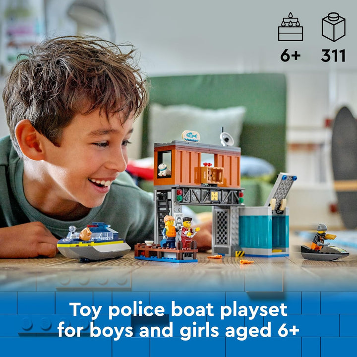 Lego City - Polizei Speedboat and Crooks' Hideout (60417)